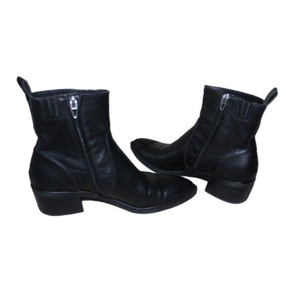 DOLCE VITA Genuine Leather Bryson Booties in Black (8.5) - Picture 10 of 12